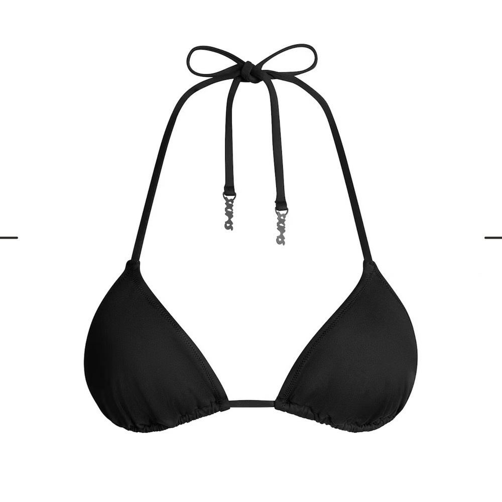 SKIMS Black Bikini Top